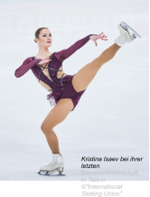 Kristina Isaev bei ihrer letzten Europameisterschaft in Tallinn ©"International Skating Union"